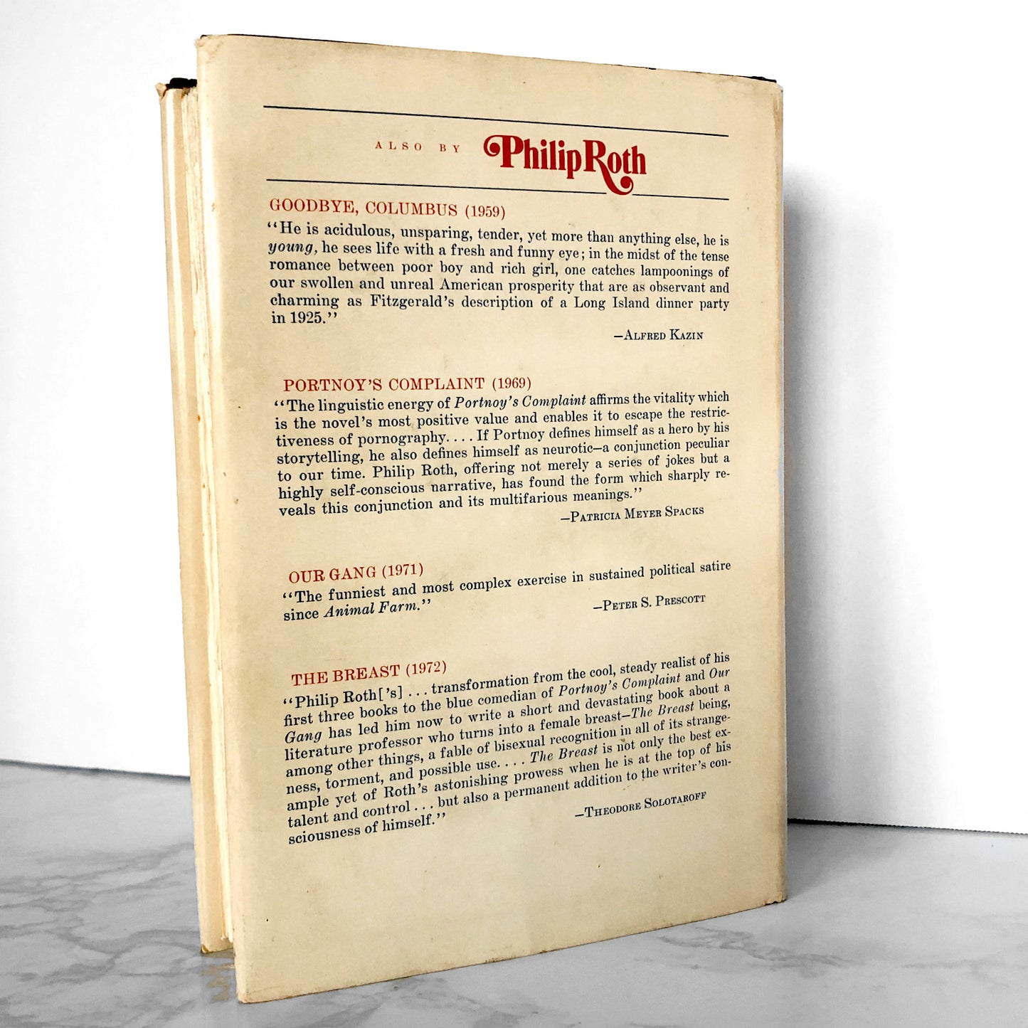 The Great American Novel by Philip Roth [FIRST BOOK CLUB EDITION / 1973]