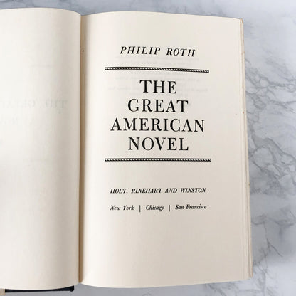 The Great American Novel by Philip Roth [FIRST BOOK CLUB EDITION / 1973]