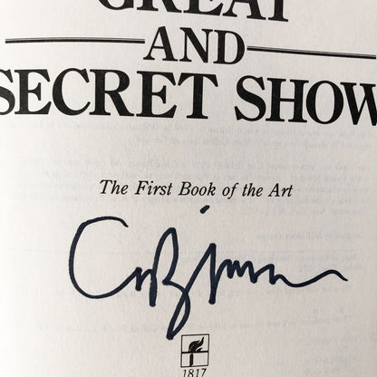 The Great and Secret Show by Clive Barker SIGNED! [BOOK CLUB EDITION]