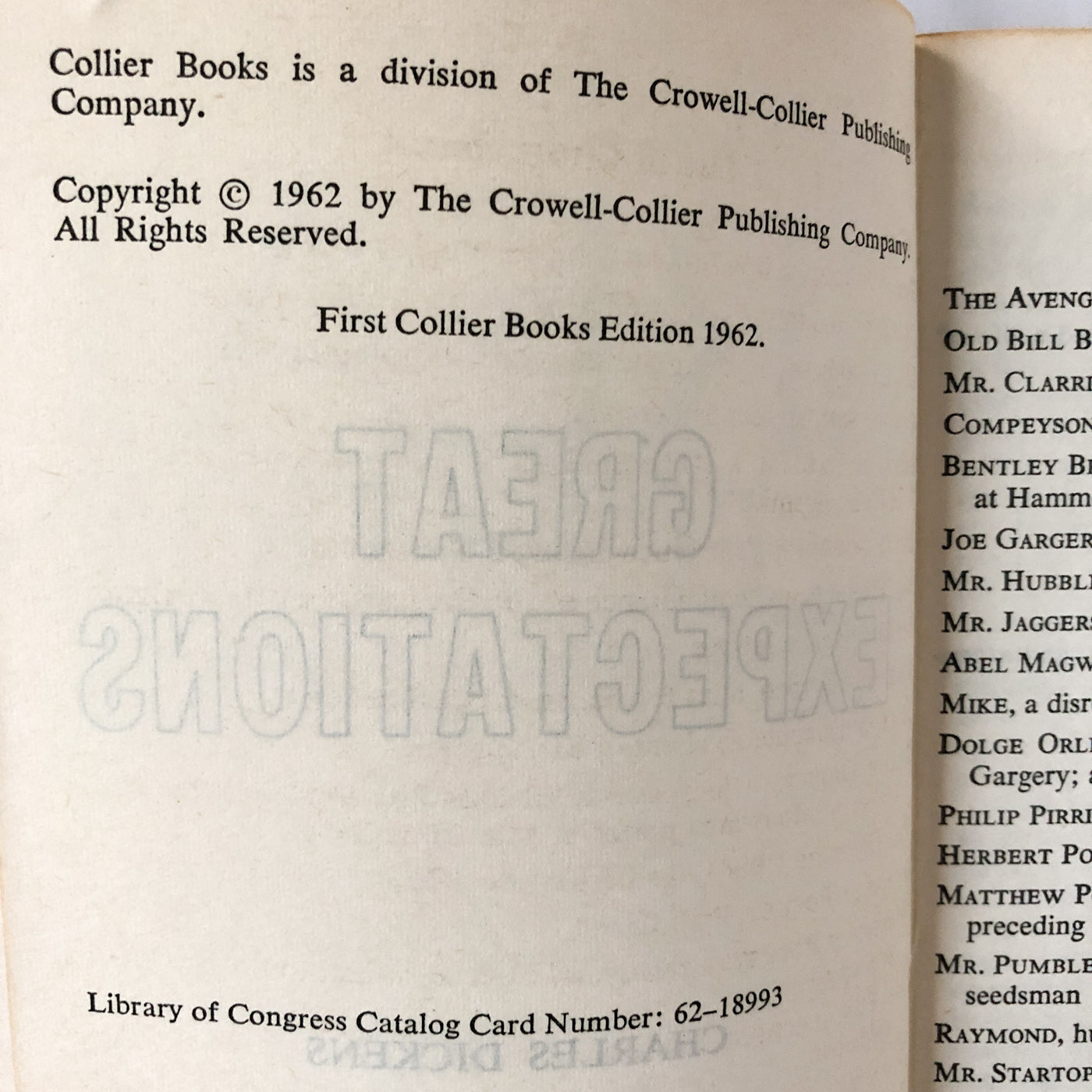 Great Expectations by Charles Dickens [1962 PAPERBACK]