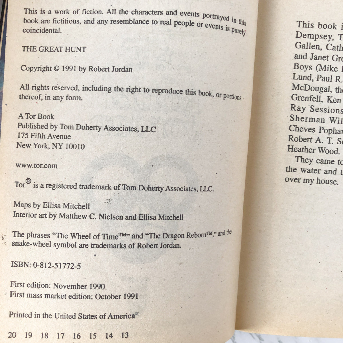 The Great Hunt by Robert Jordan [1991 PAPERBACK] - Bookshop Apocalypse