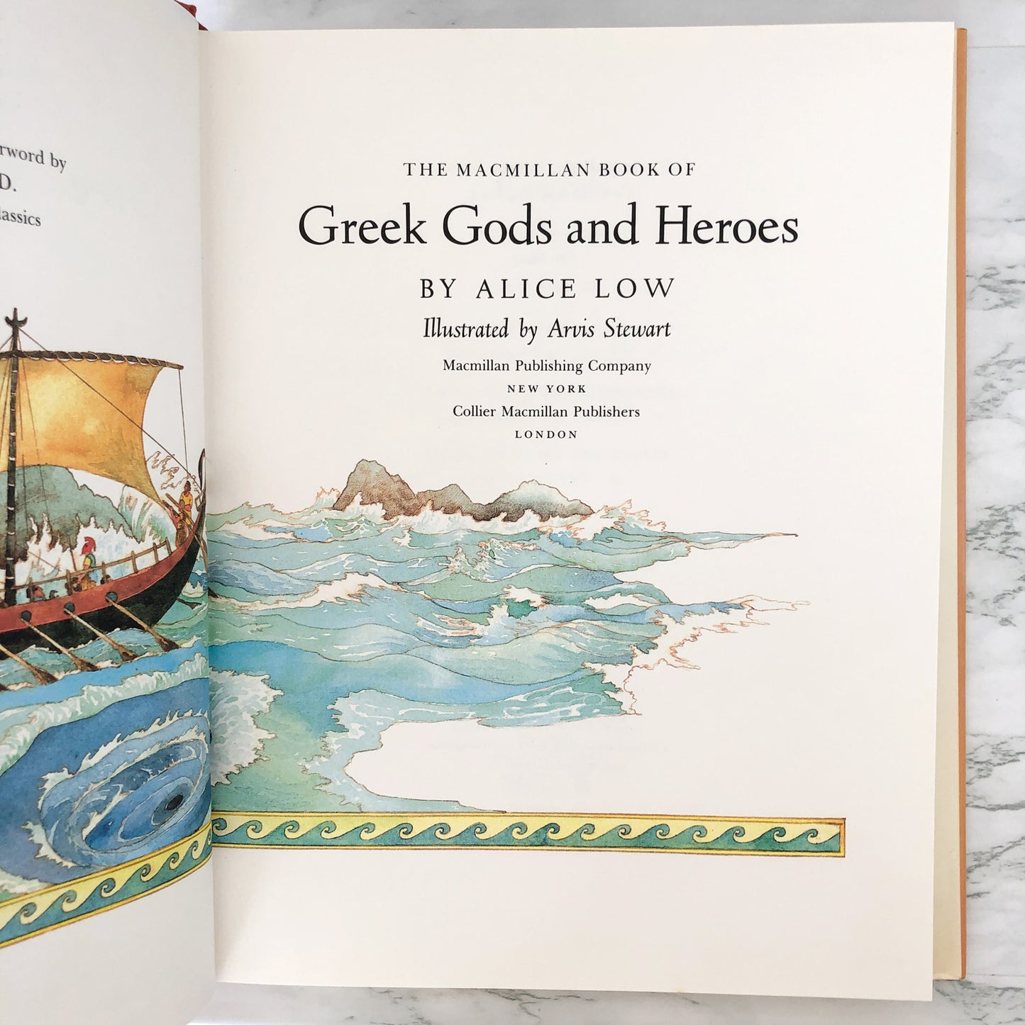 The MacMillan Book of Greek Gods & Heroes by Alice Low & Arvis Stewart [FIRST EDITION] 1994