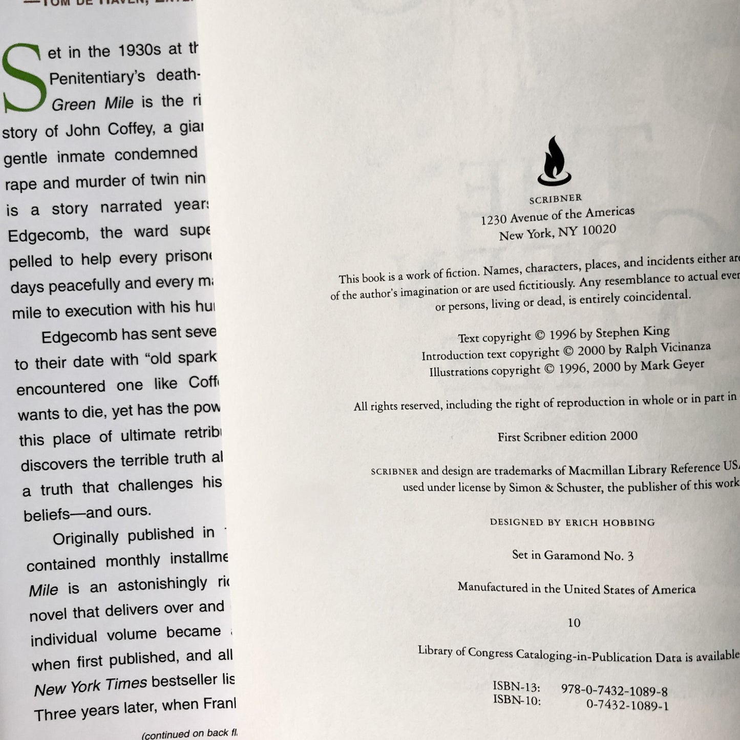 The Green Mile: The Complete Serial Novel by Stephen King [FIRST HARDCOVER EDITION] - Bookshop Apocalypse