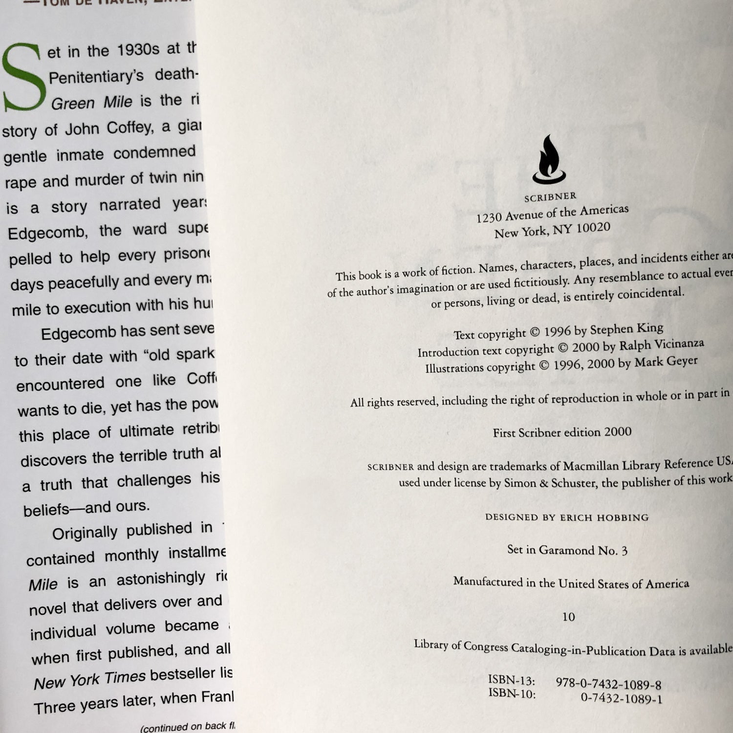 The Green Mile: The Complete Serial Novel by Stephen King [FIRST HARDCOVER EDITION] - Bookshop Apocalypse