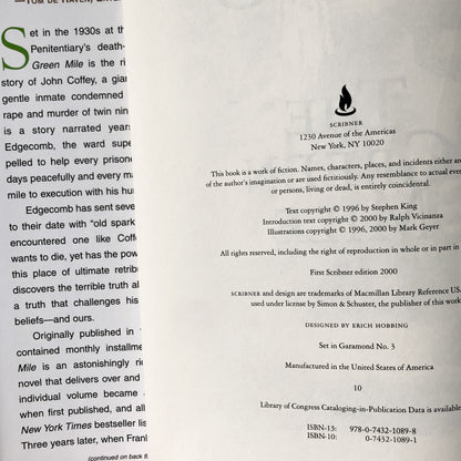 The Green Mile: The Complete Serial Novel by Stephen King [FIRST HARDCOVER EDITION] - Bookshop Apocalypse