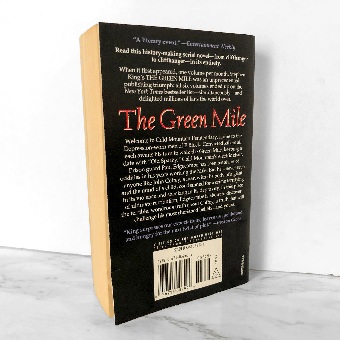 The Green Mile: The Complete Serial Novel by Stephen King [1999 PAPERBACK]