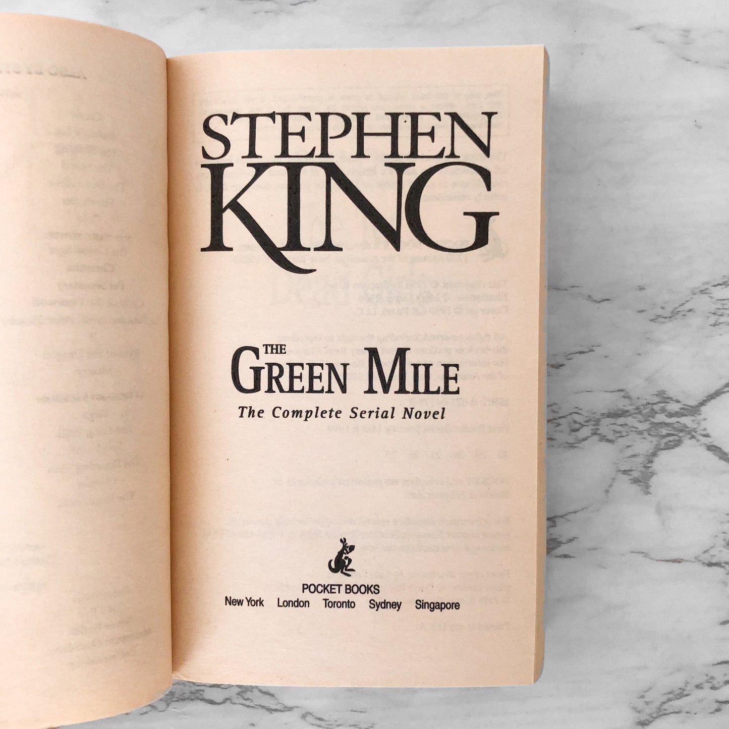 The Green Mile: The Complete Serial Novel by Stephen King [1999 PAPERBACK]