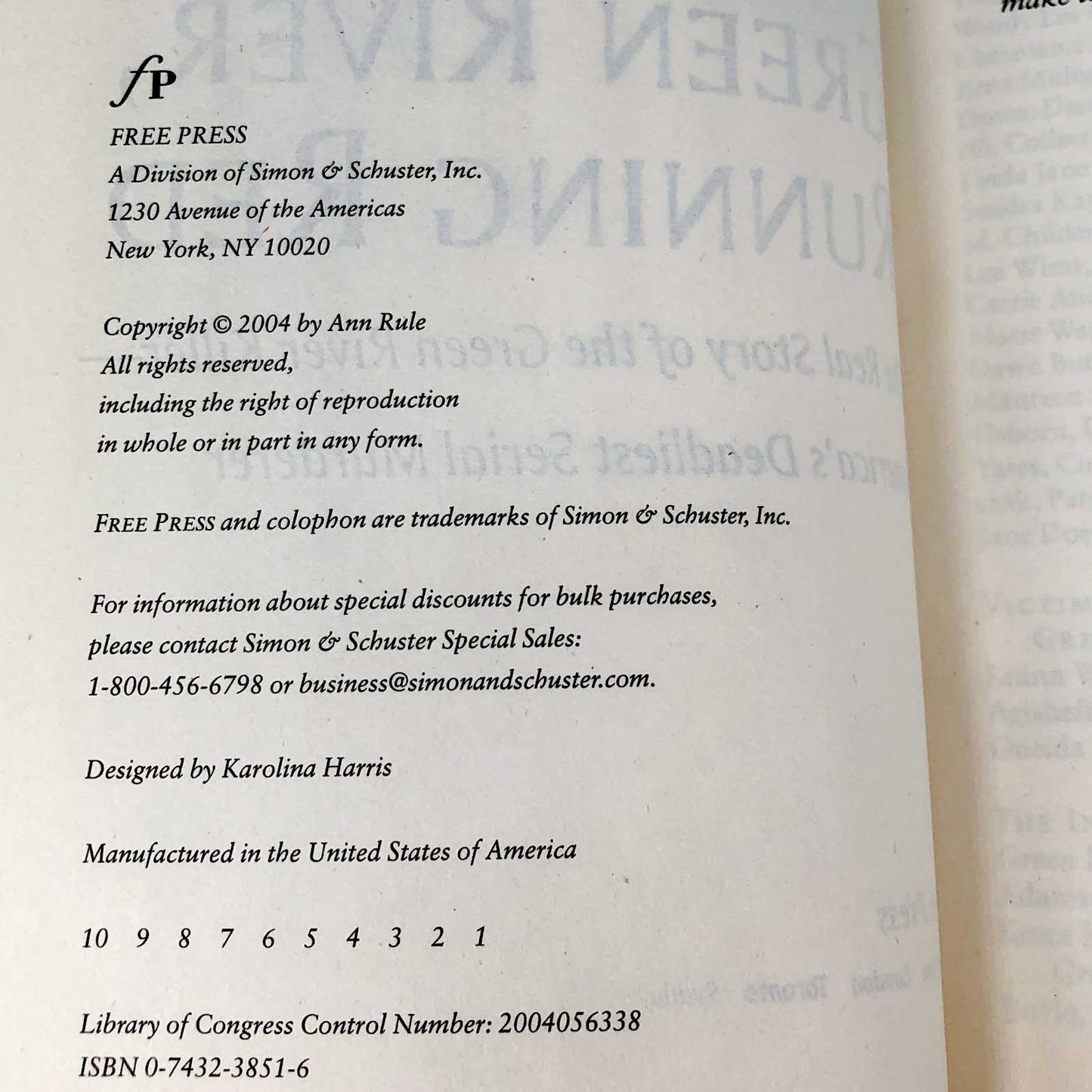 Green River Running Red by Ann Rule [FIRST EDITION • FIRST PRINTING] 2004