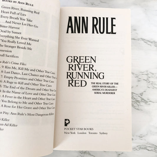 Green River Running Red by Ann Rule [2005 PAPERBACK]