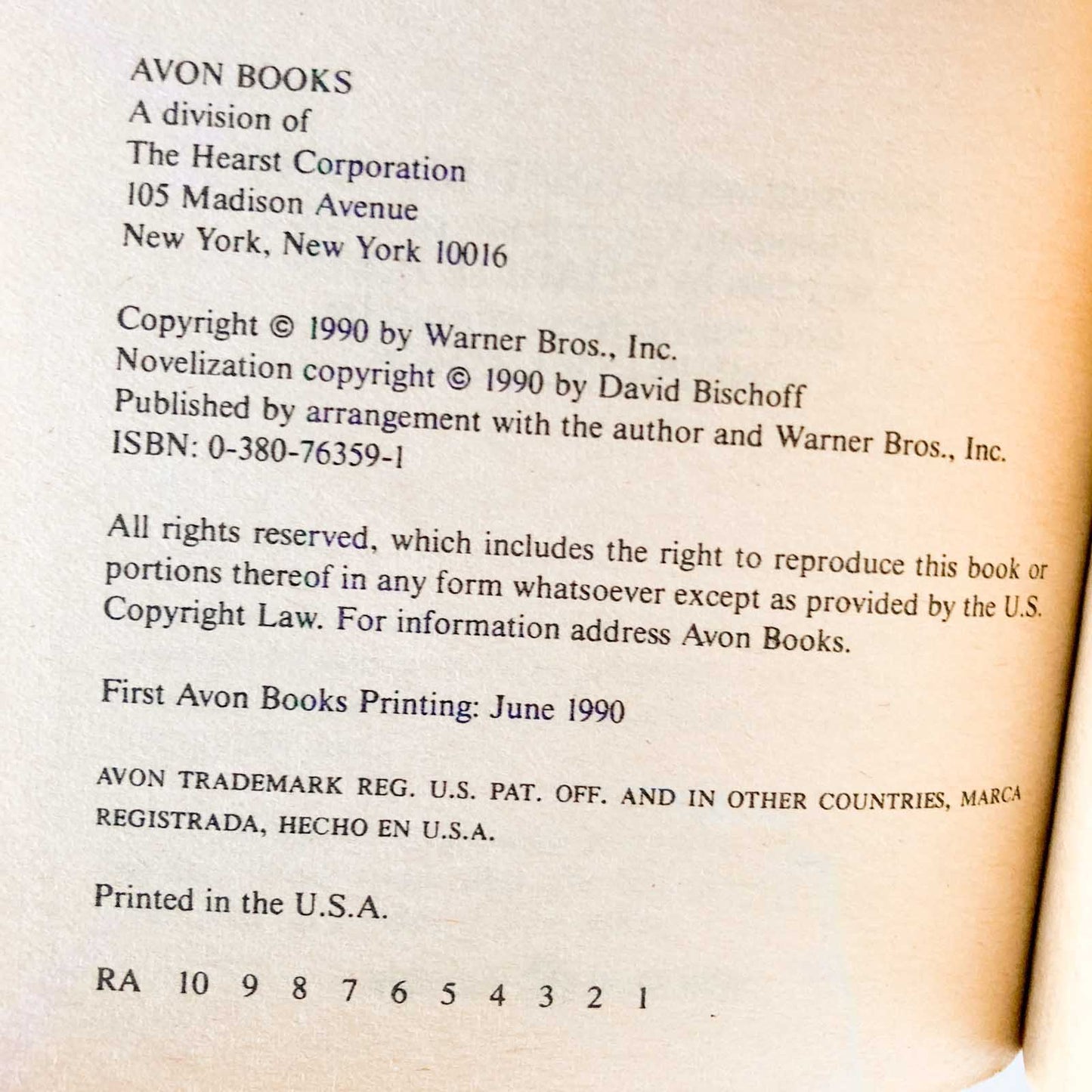 Gremlins 2: The New Batch by David Bischoff [MOVIE TIE-IN PAPERBACK] 1990