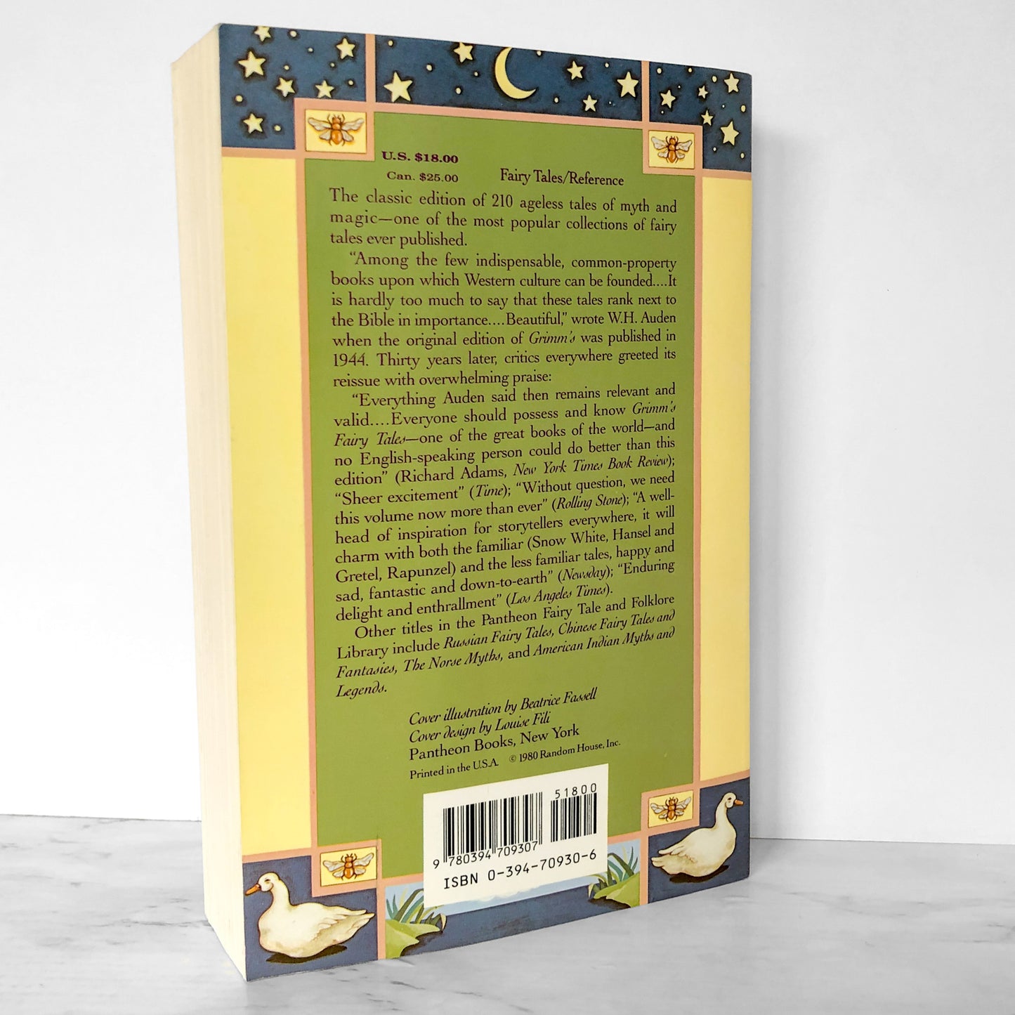 The Complete Grimm's Fairy Tales by The Brothers Grimm [1980 TRADE PAPERBACK] Pantheon