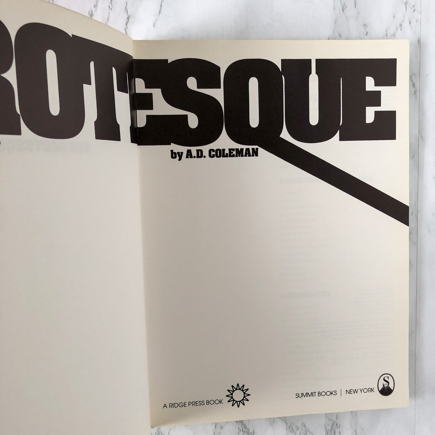The Grotesque in Photography by A.D. Coleman [FIRST EDITION / 1977]