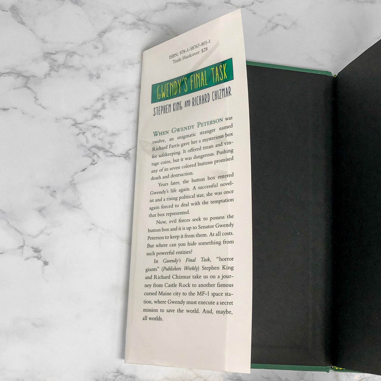 Gwendy's Final Task by Stephen King & Richard Chizmar [FIRST EDITION • FIRST PRINTING] 2022 • Cemetery Dance