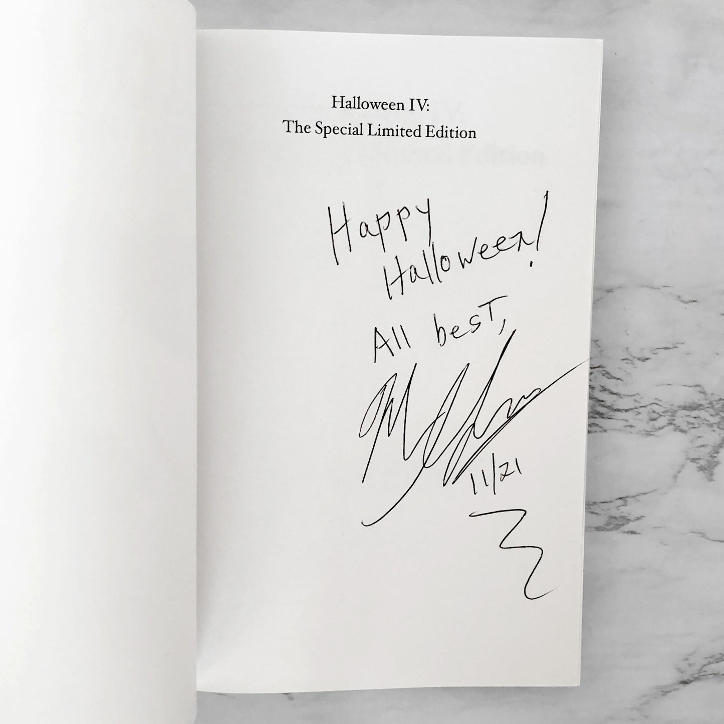 Halloween IV by Nicholas Grabowsky SIGNED! [SPECIAL LIMITED EDITION] 2003