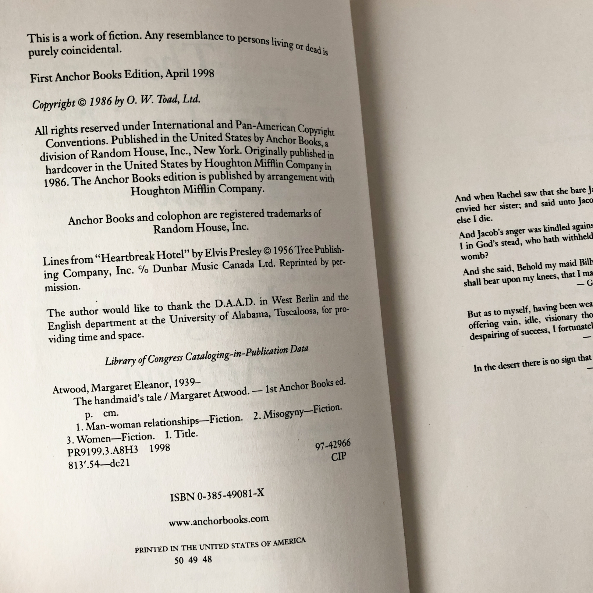 The Handmaid's Tale by Margaret Atwood - Bookshop Apocalypse