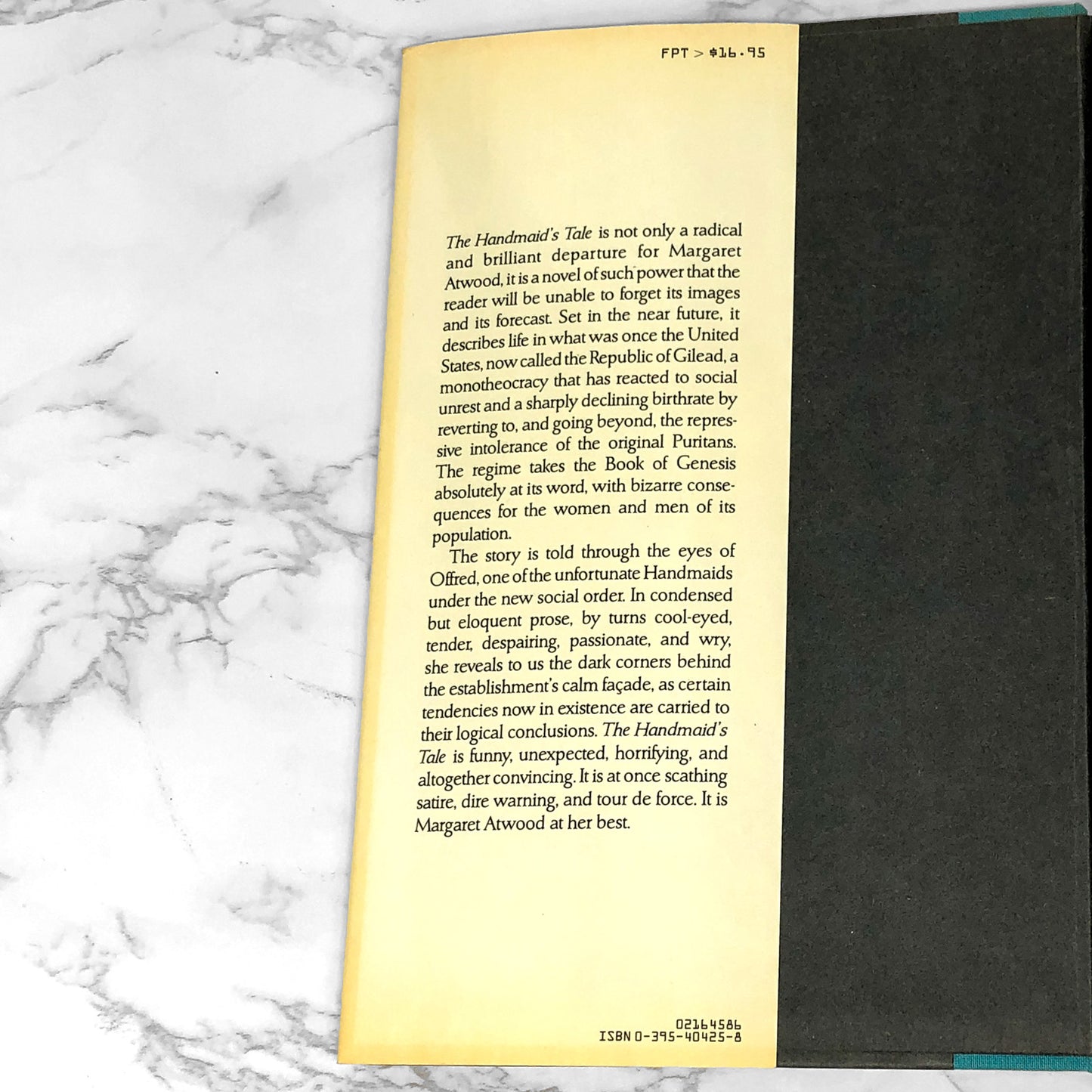 The Handmaid's Tale by Margaret Atwood [U.S. FIRST EDITION] 1988 • 3rd Printing