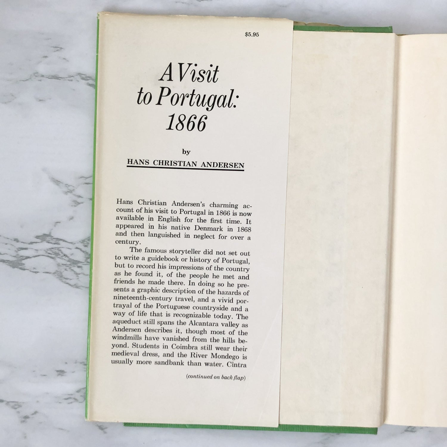 A Visit to Portugal, 1866 by Hans Christian Andersen [U.S. FIRST EDITION] - Bookshop Apocalypse