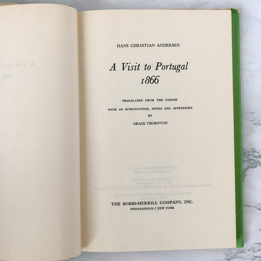A Visit to Portugal, 1866 by Hans Christian Andersen [U.S. FIRST EDITION] - Bookshop Apocalypse