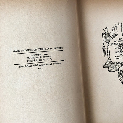 Hans Brinker or The Silver Skates by Mary Mapes Dodge [LOUIS RHEAD EDITION / 1924]