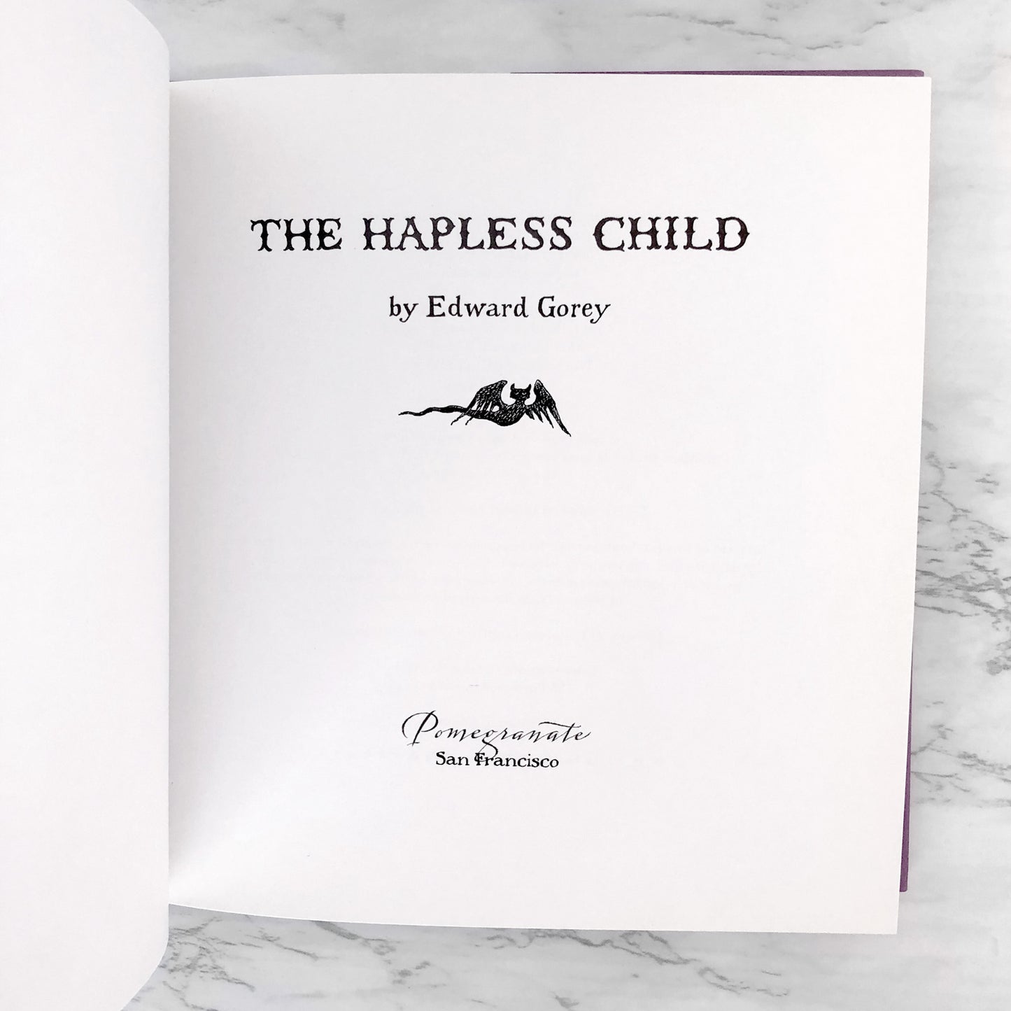 The Hapless Child by Edward Gorey [HARDCOVER RE-ISSUE] • Pomegranate Books