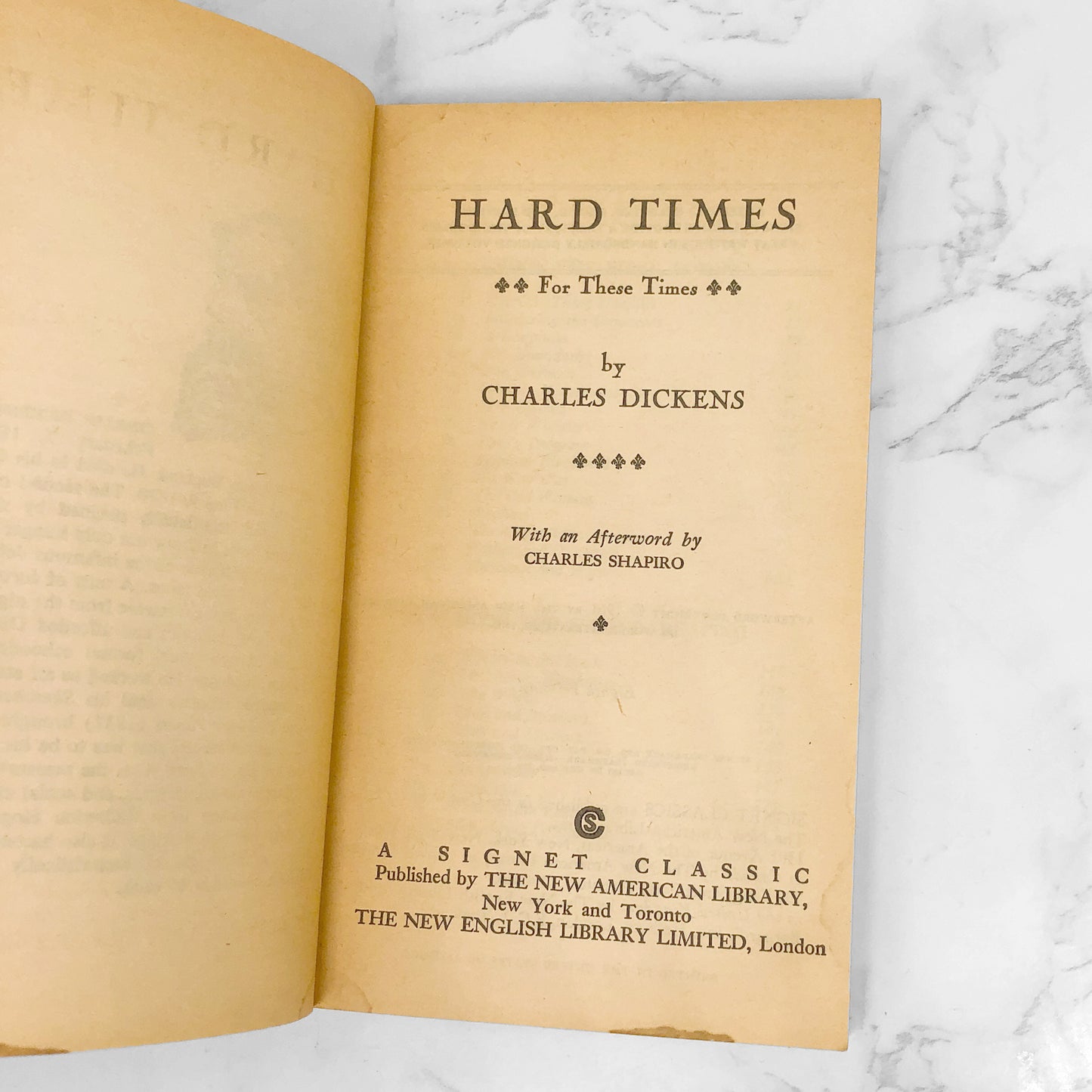 Hard Times by Charles Dickens [1961 PAPERBACK]