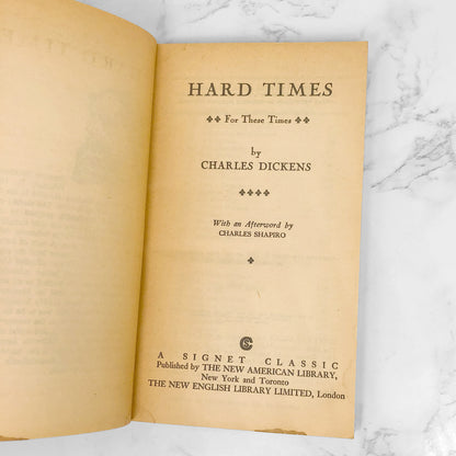 Hard Times by Charles Dickens [1961 PAPERBACK]