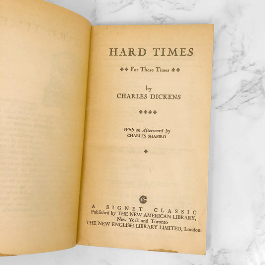 Hard Times by Charles Dickens [1961 PAPERBACK]
