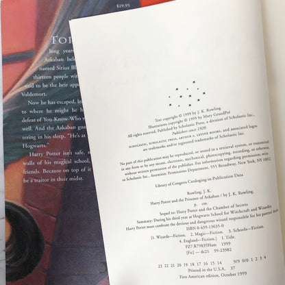 Harry Potter and the Prisoner of Azkaban by J.K. Rowling [US FIRST EDITION] - Bookshop Apocalypse