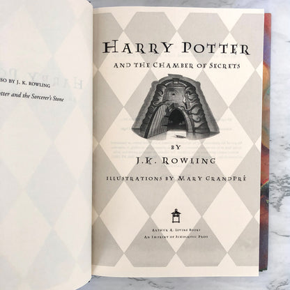 Harry Potter and the Chamber of Secrets by J.K. Rowling [FIRST BOOK CLUB EDITION] 1999