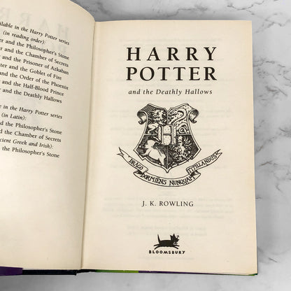 Harry Potter and the Deathly Hollows by J.K. Rowling [U.K. FIRST EDITION • FIRST PRINTING] 2007