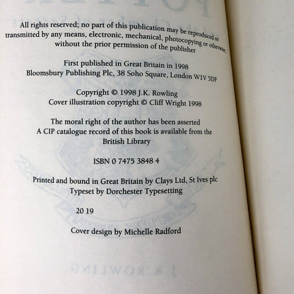 Harry Potter and the Chamber of Secrets by J.K. Rowling [U.K. PAPERBACK FIRST EDITION] 1998