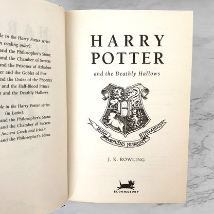 Harry Potter and the Deathly Hollows by J.K. Rowling [U.K. FIRST EDITION / FIRST PRINTING] 2007