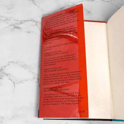 Harry Potter & the Goblet of Fire by J.K. Rowling [U.K. FIRST EDITION • FIRST PRINTING] 2000 • Bloomsbury