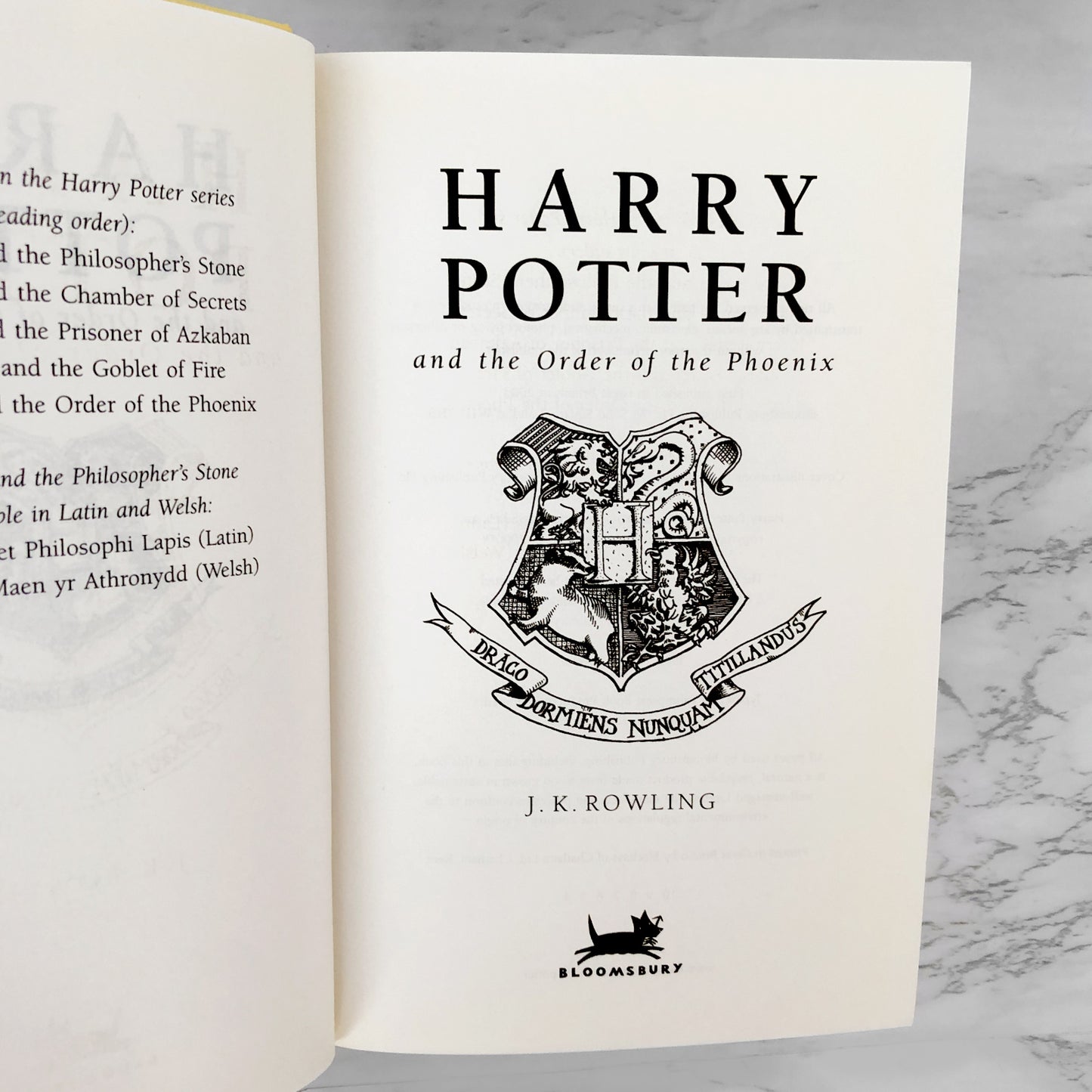 Harry Potter and the Order of the Phoenix by J.K. Rowling [U.K. FIRST EDITION] 2003