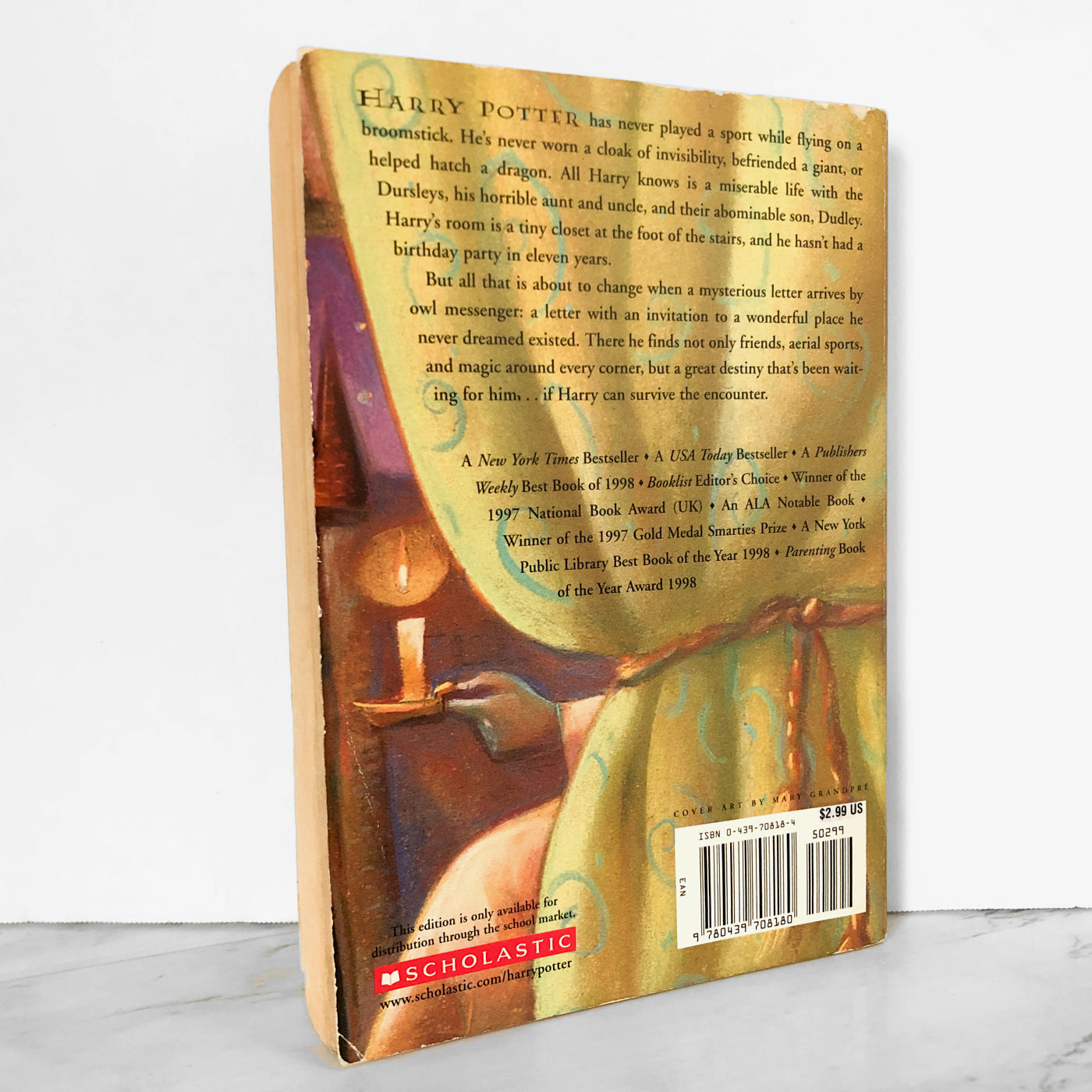 Harry Potter and the Sorcerer's Stone by J.K. Rowling [FIRST U.S. PAPERBACK PRINTING]