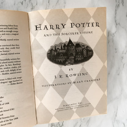 Harry Potter and the Sorcerer's Stone by J.K. Rowling [FIRST U.S. PAPERBACK PRINTING]