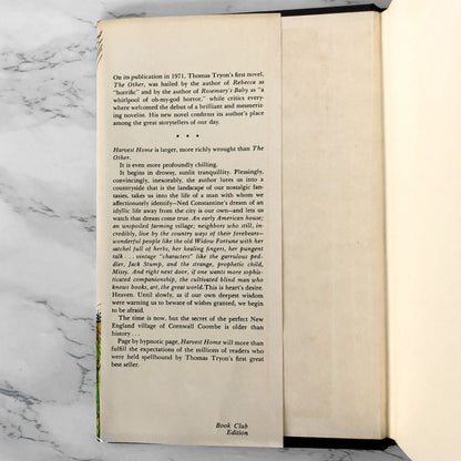 Harvest Home by Thomas Tryon [FIRST BOOK CLUB EDITION / 1973]