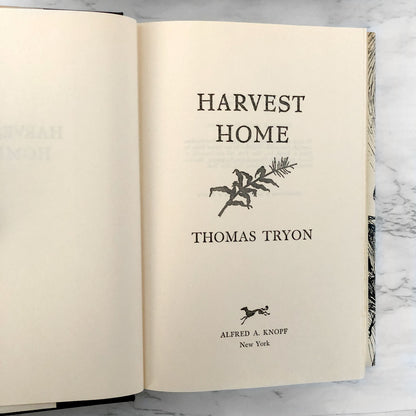 Harvest Home by Thomas Tryon [FIRST BOOK CLUB EDITION / 1973]