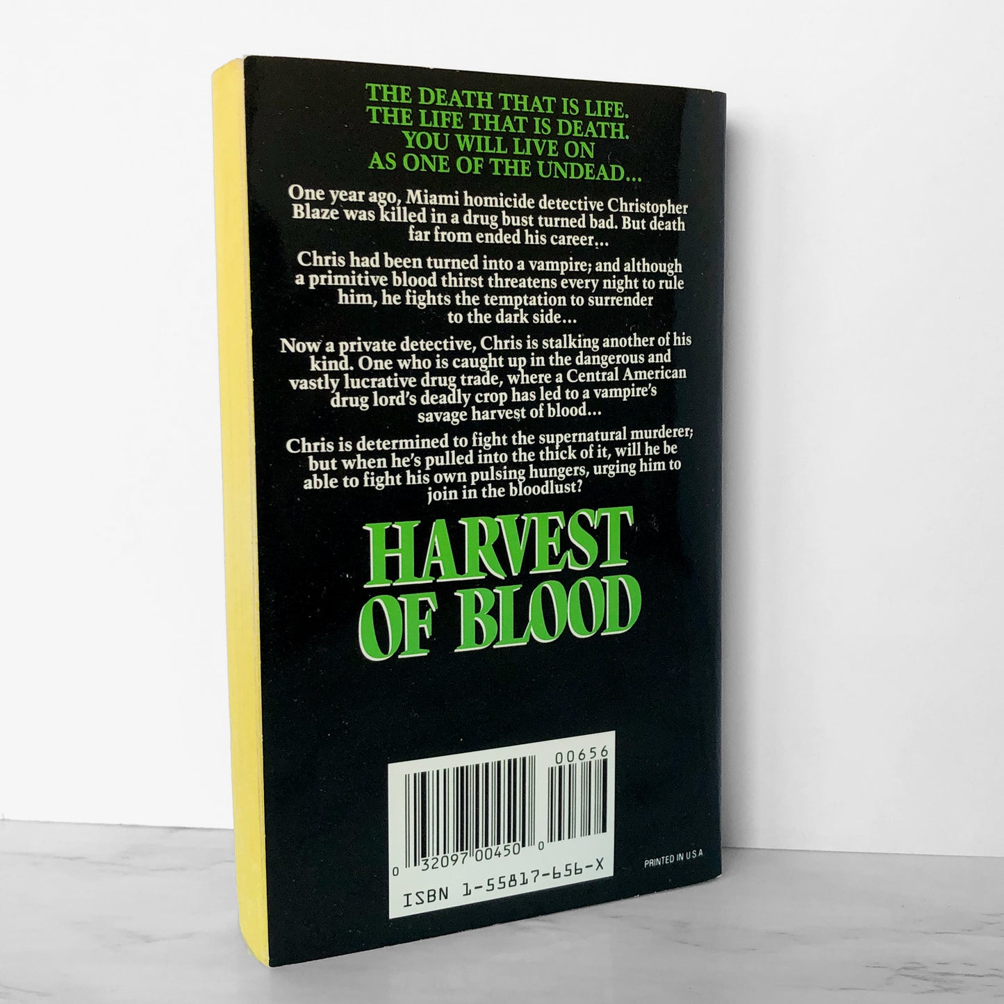 Harvest of Blood by Vincent Courtney [FIRST EDITION] 1992