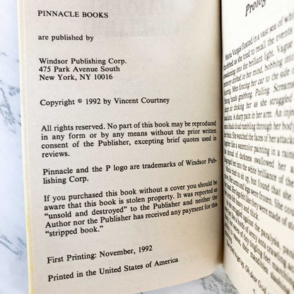 Harvest of Blood by Vincent Courtney [FIRST EDITION] 1992