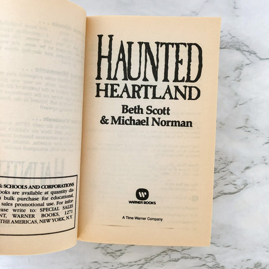 Haunted Heartland by Beth Scott & Michael Norman [1987 PAPERBACK]