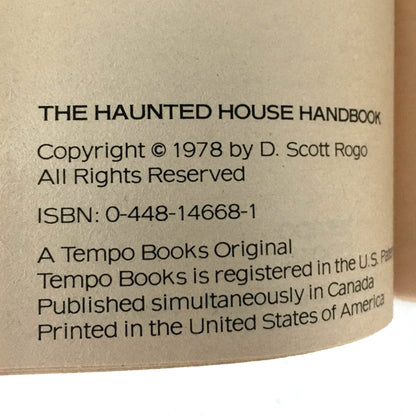 The Haunted House Handbook by D. Scott Rogo [1978 PAPERBACK]