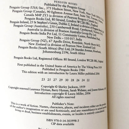 The Haunting of Hill House by Shirley Jackson [TRADE PAPERBACK] 2006 • Penguin Classics