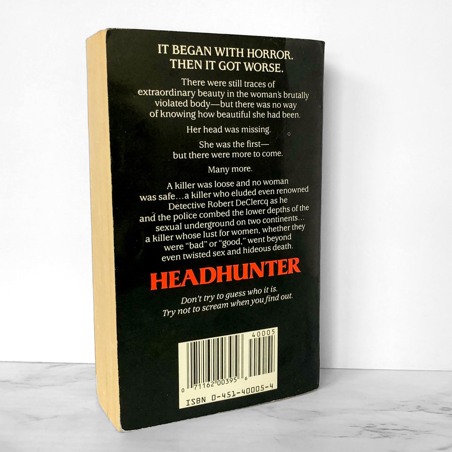 Headhunter by Michael Slade [FIRST PAPERBACK PRINTING] 1986