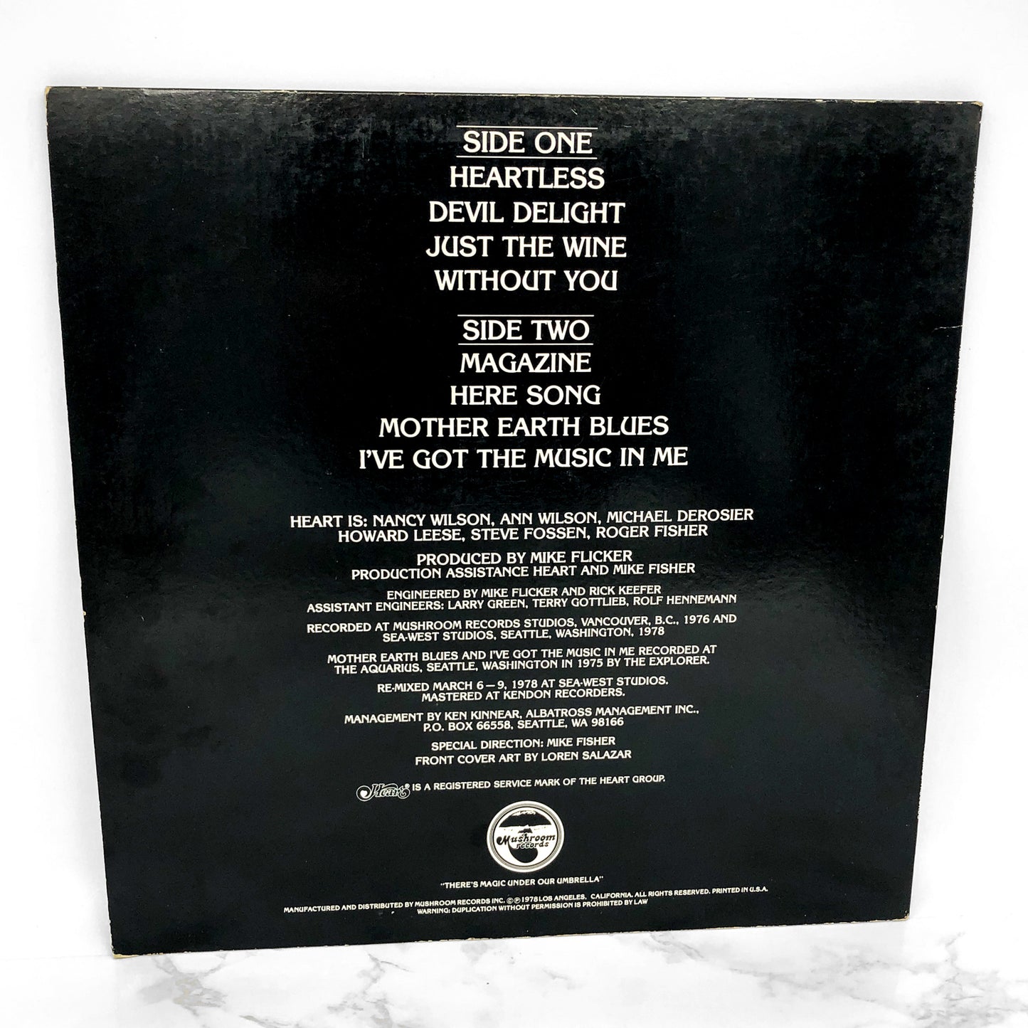 Heart – Magazine [VINYL LP] 1978 • Mushroom Records