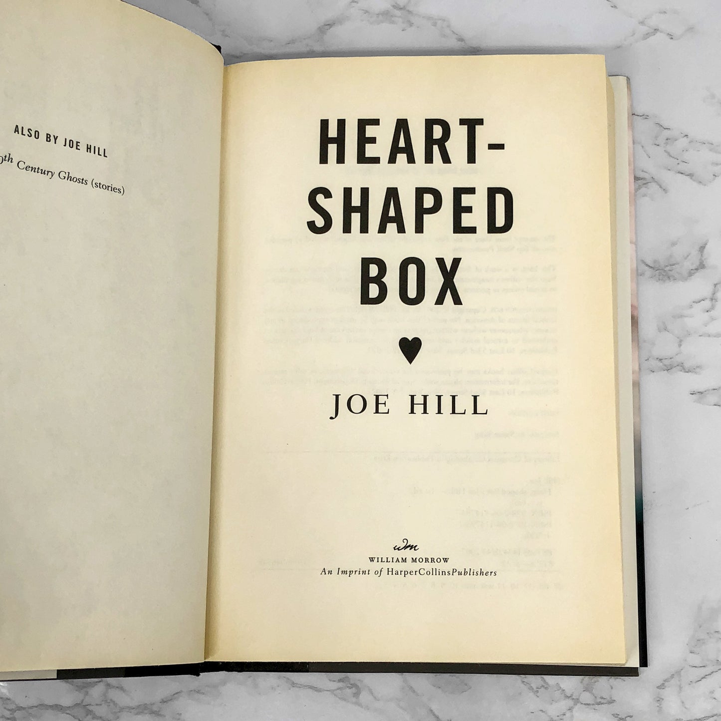 Heart-Shaped Box by Joe Hill [FIRST EDITION / FIRST PRINTING] 2007