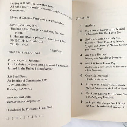 Heathers by John Ross Bowie [DEEP FOCUS #6] - Bookshop Apocalypse