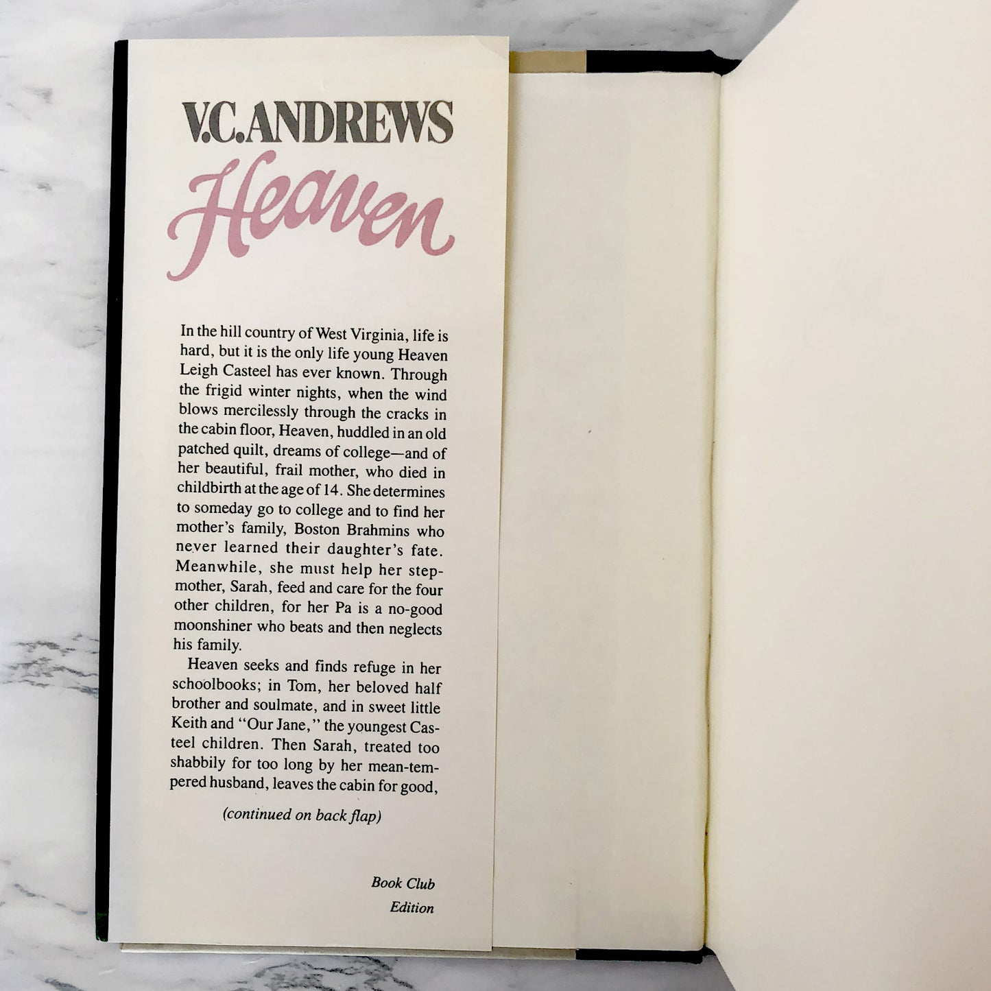 Heaven by V.C. Andrews [FIRST BOOK CLUB EDITION] 1985 • Hardcover • Pocket Books