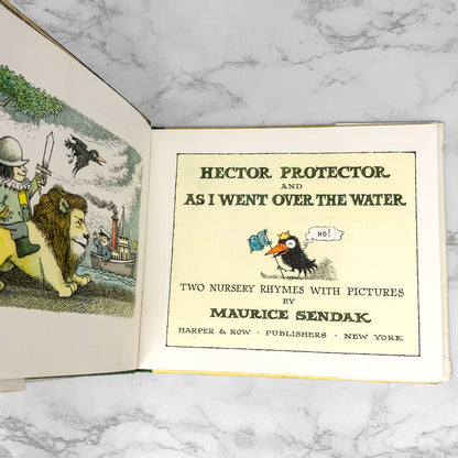 Hector Protector & As I Went Over the Water: Two Nursery Rhymes by Maurice Sendak [FIRST EDITION] 1965