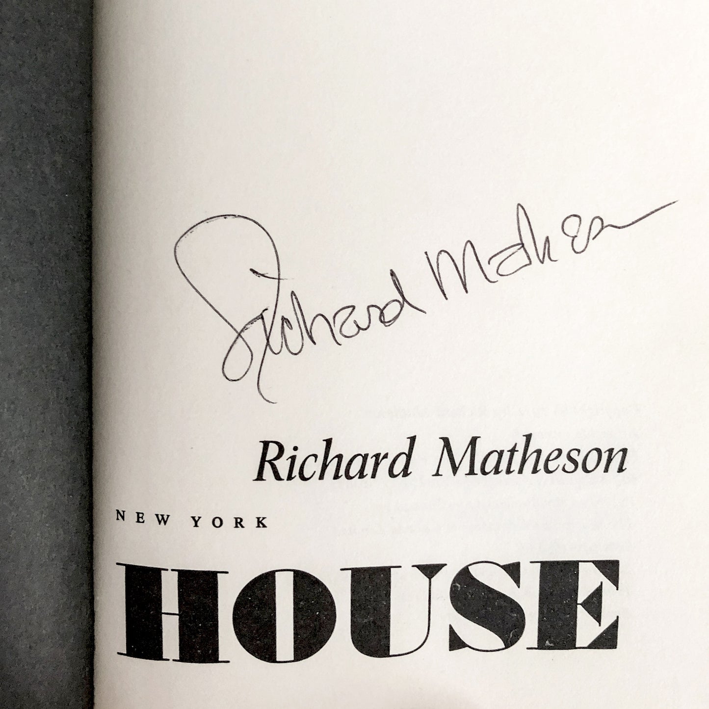 Hell House by Richard Matheson SIGNED! [FIRST EDITION] 1971
